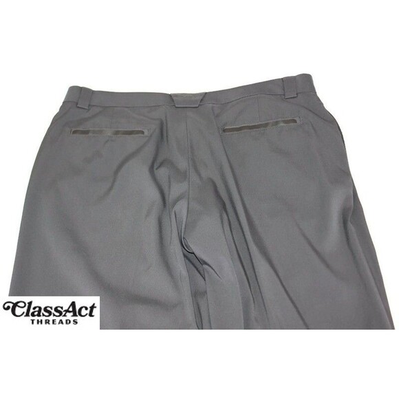 Slazenger Men's Black Stretch Golf Pants Stretch Flat Front 36" X 34" - Picture 7 of 7